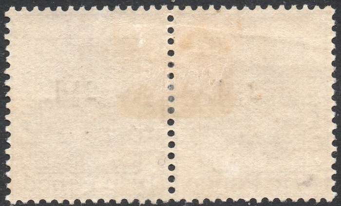 OFS 1896 SACC46 2½d on 3d ULTRAMARINE PAIR - O/P TYPE a - CV R340