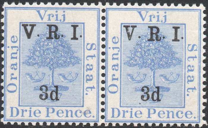 OFS 1900 SACC73/63 3d on 3d ULTRAMARINE PAIR  **UNMOUNTED MINT**
