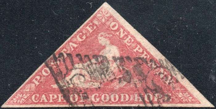 Cape of Good Hope - SACC5b - 1d DEEP ROSE - VFU CV R15000
