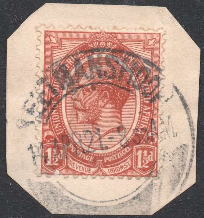 SWA : FORERUNNERS - SACC SA4 1½d CHESNUT - SUPERB USED ON PIECE - SEE SCAN