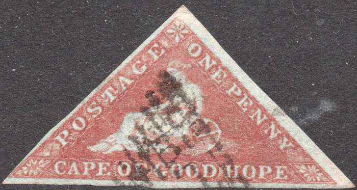Cape of Good Hope SACC1  1d PALE BRICK RED VFU CV R14000
