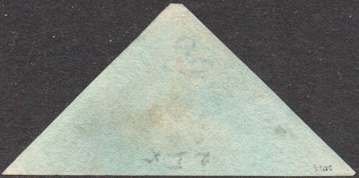 Cape of Good Hope : 1853 SACC2 4d DEEP BLUE(DEEPLY BLUED PAPER) - VERY FINE USED CV R5500