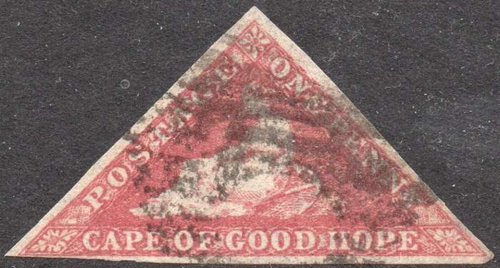 Cape of Good Hope - SACC5b - 1d DEEP ROSE - FINE USED - CV R15000