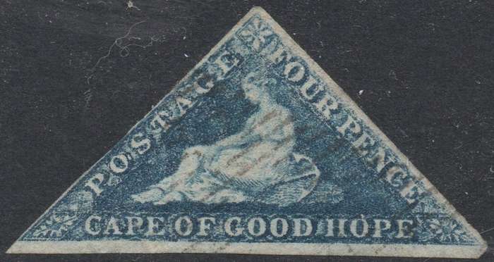 Cape of Good Hope - 1864 SACC15 : 4d DEEP BLUE - FINE USED - CV R3000