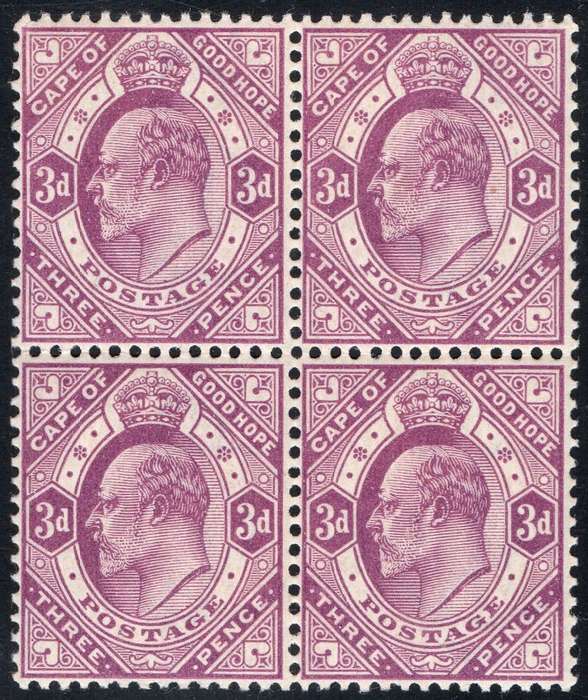 Cape of Good Hope 1902 SACC69 3d MAGENTA BO4 - UM CV R2400