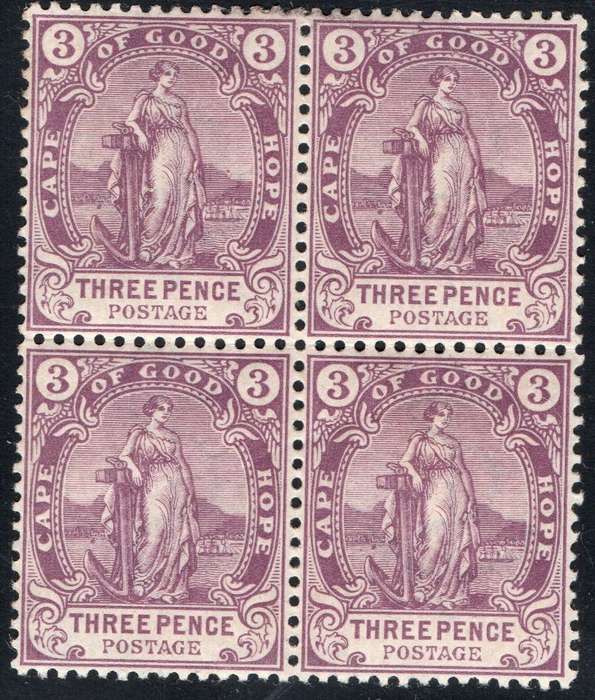 Cape of Good Hope 1902 SACC69 3d MAGENTA BO4 - UM CV R750+