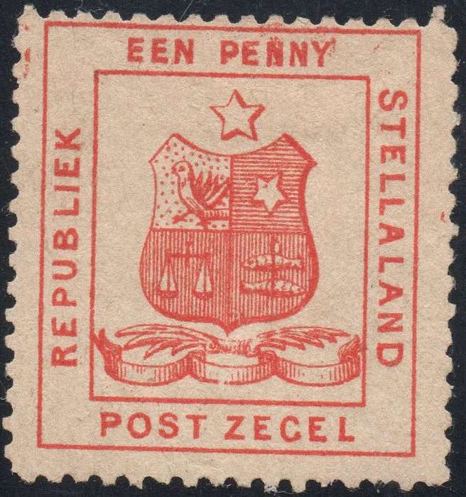 Stellaland 1884 SG1 1d RED UNUSED CV R6000 - SCARCE