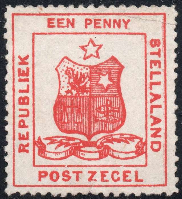 Stellaland 1884 SG1 1d RED UNUSED CV R6000 - SCARCE