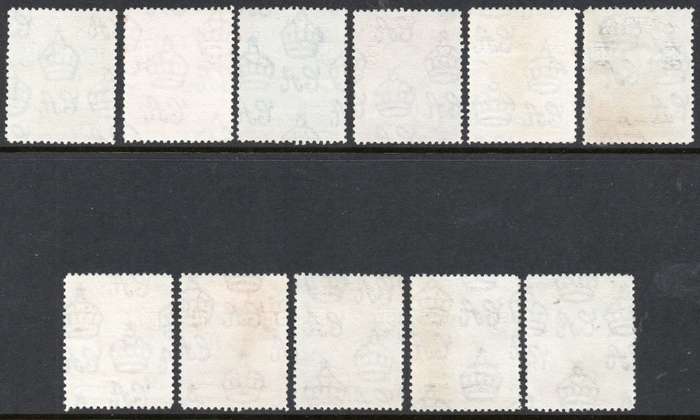 Basutoland 1938 SACC18-28 COMPLETE SET OF 11 - VLMM CV R2301