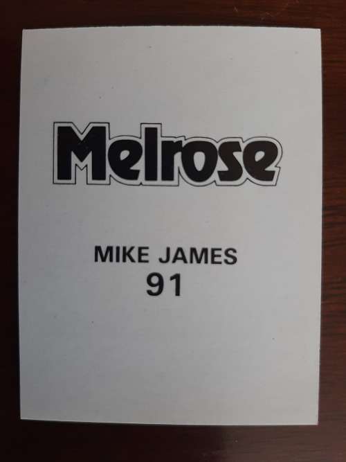 Melrose Sporting Heroes Card #91 - Mike James