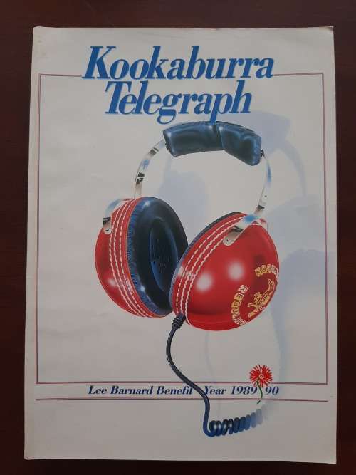 Kookaburra Telegraph: Lee Barnard Benefit Year 1989/90 (SINGED)