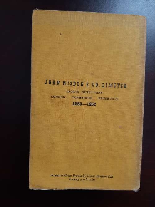 Wisden Cricketers` Almanack 1952 (89th Edition)|Preston, N. (Editor)