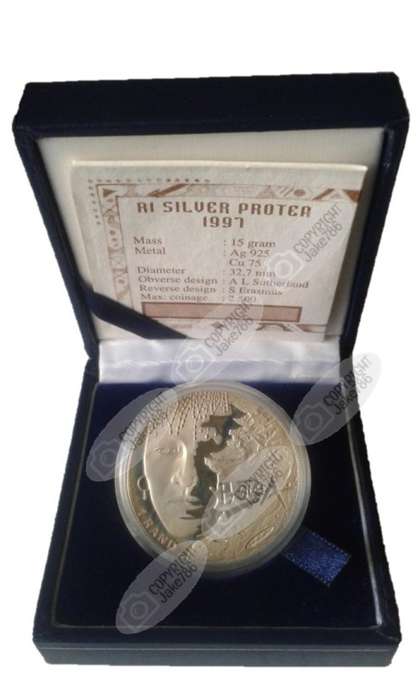 1997 Silver Proof Protea R1 - Woman