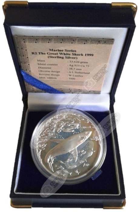 1999 Silver Proof R2 - The Great White Shark