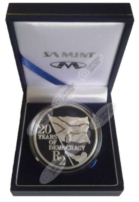 2014 SILVER PROOF R2 - 20 YEARS OF DEMOCRACY