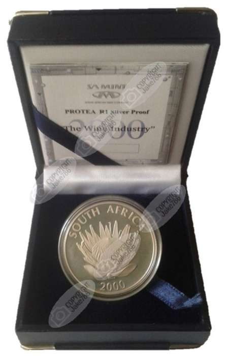 2000 Silver Proof Protea R1 - Wine
