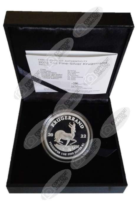 2022 Silver Proof 1 Oz Krugerrand