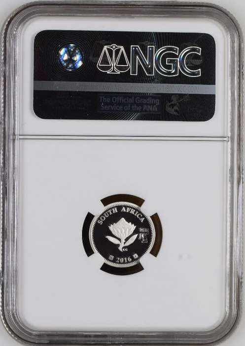 PF69 UC - 2016 Silver Proof 2½ c (Tickey) - Dolos - with DBN Mintmark