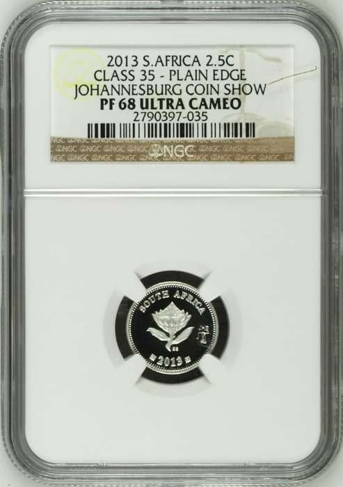 PF68 UC - 2013 Silver Proof 2½ c (Tickey) - with JHB Mintmark