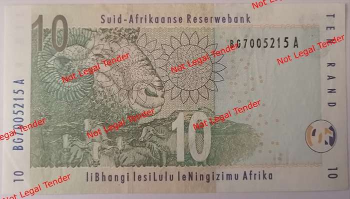 TT Mboweni R10 Bank Note
