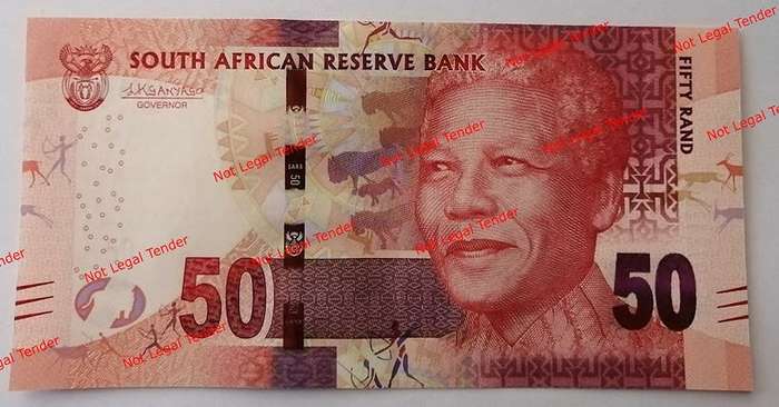 L Kganyago R50 Bank Note