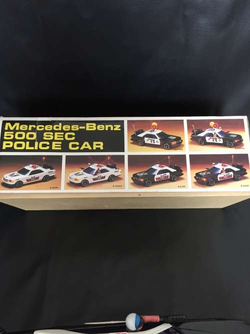 Police Mercedes Benz 500 SE arg toys 1/10 scale large made in Taiwan!!!!!!!!!!