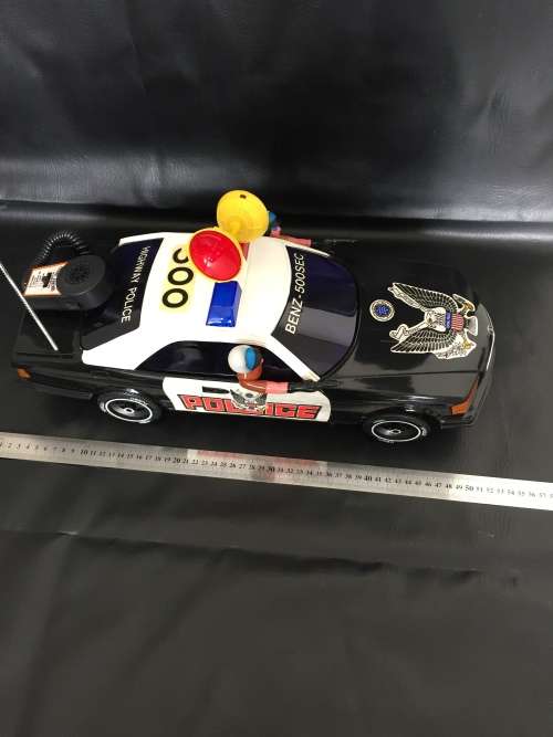 Police Mercedes Benz 500 SE arg toys 1/10 scale large made in Taiwan!!!!!!!!!!