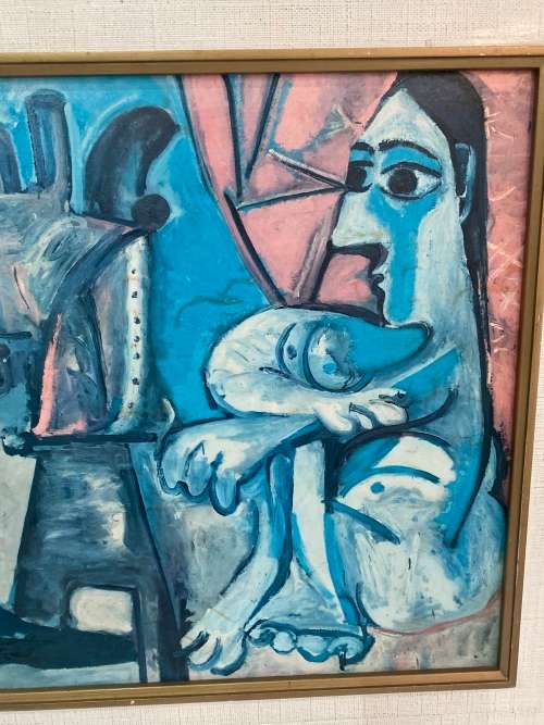 BEAUTIFUL VINTAGE PICCASO PRINT SIZE 73CM X 53CM !!!