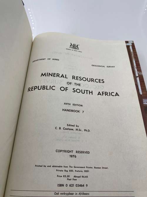 MINERAL RESOURCES OF THE REPUBLIC OF SOUTH AFRICA