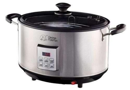 George Foreman - 9 Litre Roaster & Smoker - Silver