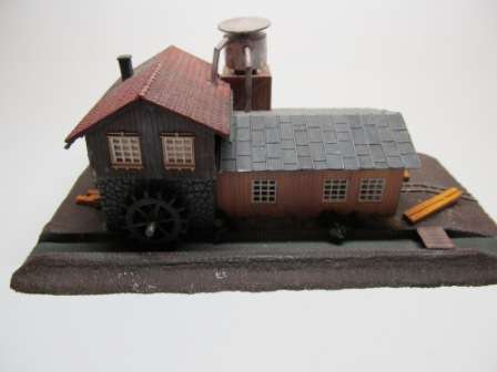 N Gauge Sawmill & Water Wheel