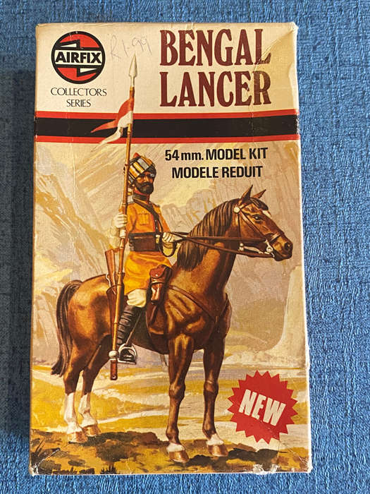Vintage Airfix Bengal Lancer Airfix 54mm Model Kit - Partially assembled