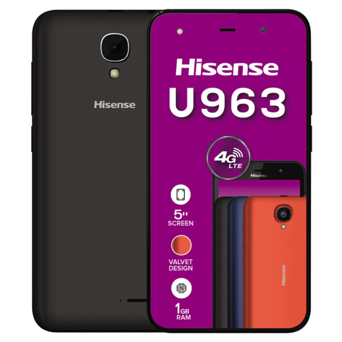 Hisense U963 Dual-Sim | 8GB | Black | R30 Delivery