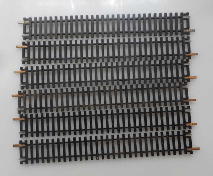HO RAIL TRACKs , LIMA ITALY , 6 X  3020  220 mm, 8 1/2  ins ,STRAIGHT TRACKS
