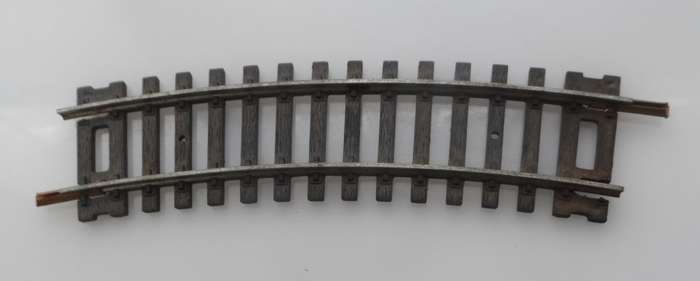 HO RAIL TRACKs , LIMA ITALY , 1 X  SHORT CURVED  TRACK SECTION , N3031 , R360  < 18 deg .