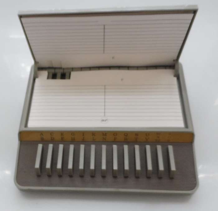 VINTAGE TELEPHONE INDEX MECHANICAL PHONE NUMBER DIRECTORY BiP His Excellency T300