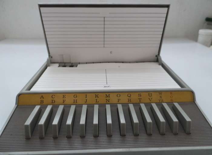 VINTAGE TELEPHONE INDEX MECHANICAL PHONE NUMBER DIRECTORY BiP His Excellency T300