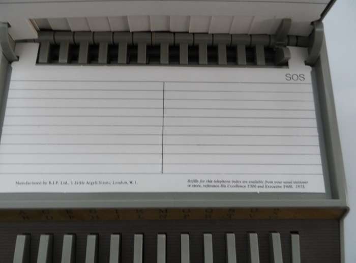 VINTAGE TELEPHONE INDEX MECHANICAL PHONE NUMBER DIRECTORY BiP His Excellency T300
