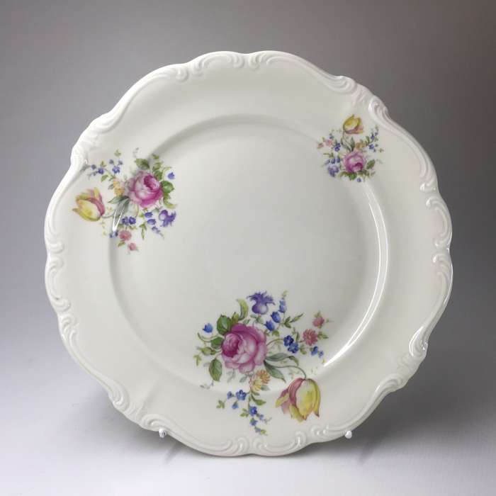 ROSENTHAL SELB-GERMANY  'POMPADOUR '  REPLACEMENT CAKE / SIDE PLATES  , 2 available   Pink & Yellow