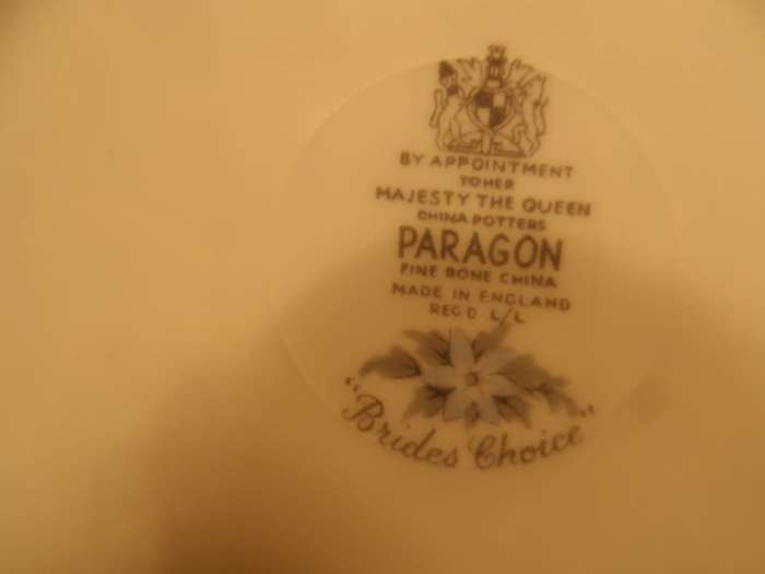 PARAGON  replacement cake  / side plate     ' BRIDES CHOICE '