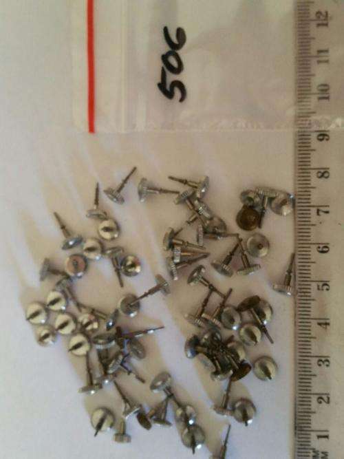 Watch parts- lot of Crowns -winding stems - unsorted-new and used-Watchmaker Treasure