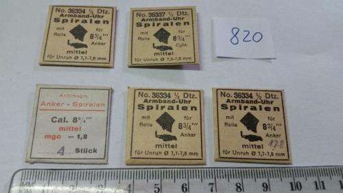 Watch Parts Spares / Unused / Movement Parts /  Watchmaker / Price 5 Pockets