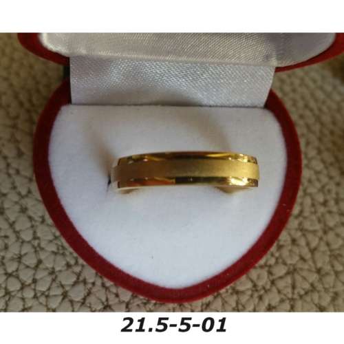 Ring - Brass / gold plaque` - 21.5 diameter -width 5mm-