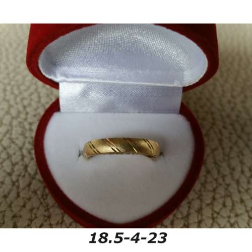 Ring - Brass / gold plaque` - 18.5 diameter -width 4mm-