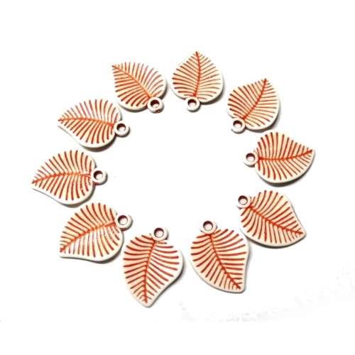 Pendants / Acrylic - Ceramic Optic Pendant - 10pcs - 22x18mm / Beads for crafting
