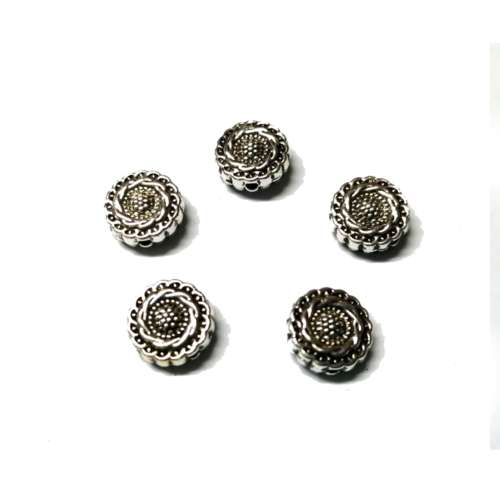 BEADS / Metal Beads - 5pcs   - 4x10mm / BEADS for crafting