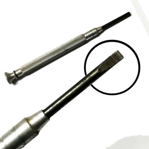 Watchmaker tools - Screw driver  - 3.0mm - total length 11.4cm
