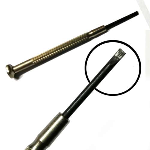 Watchmaker treasures - Screw driver  - 2.4mm - total length 10.0cm