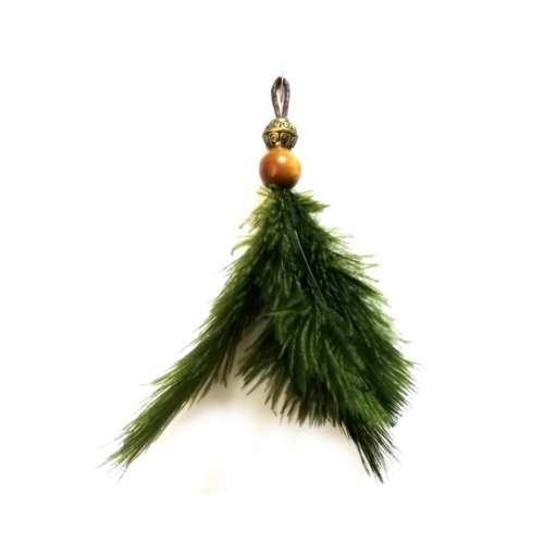 Ostrich Feather Key Hanger