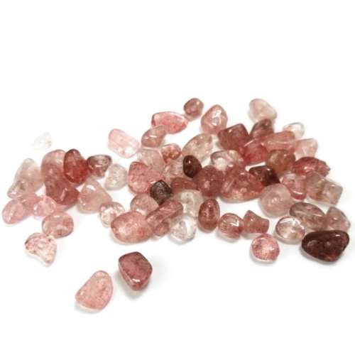 Beads / Gemstone - Strawberry Quartz - Beads - +/-55pcs   - 5-8mm / Beads for crafting